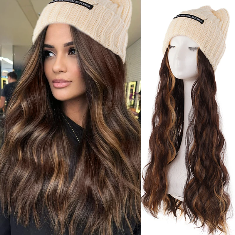 Синтетическая шапка, парик, теплая вязаная шапка с длинными волнистыми вьющимися волосами, парик, шапка-бини для женщин, зимнее рождественское использование
Синтетическая шапка, парик, теплая вязаная шапка с длинными волнистыми вьющимися волосами, парик, шапка-бини для женщин, зимнее рождественское использование