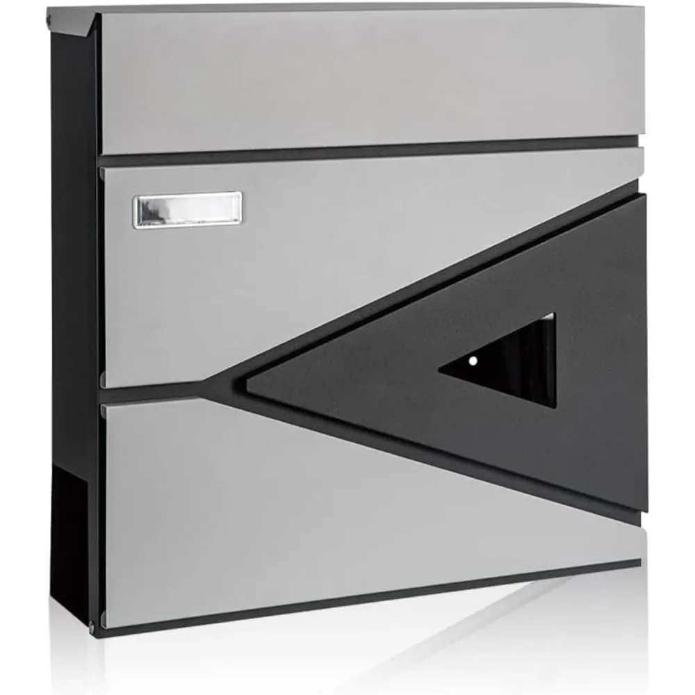 15.7x15.7x4.3 Inches Black Large Wall Mount Mailbox With Lock, Galvanized Steel, Newspaper Holder
15.7x15.7x4.3 Inches Black Large Wall Mount Mailbox With Lock, Galvanized Steel, Newspaper Holder