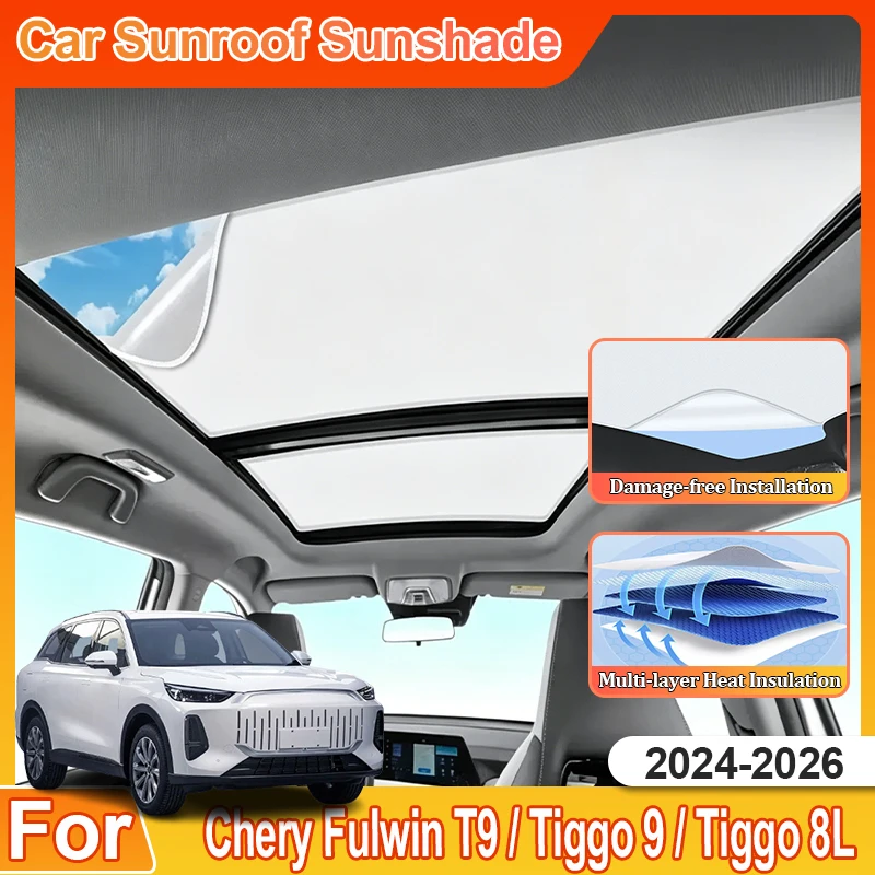 Car Roof Sunshade For Chery Tiggo 9 8L Fulwin T9 Accessorie 2024-2026 2025 2024 Electrostatic Adsorption Heat Insulation Sunroof
Car Roof Sunshade For Chery Tiggo 9 8L Fulwin T9 Accessorie 2024-2026 2025 2024 Electrostatic Adsorption Heat Insulation Sunroof