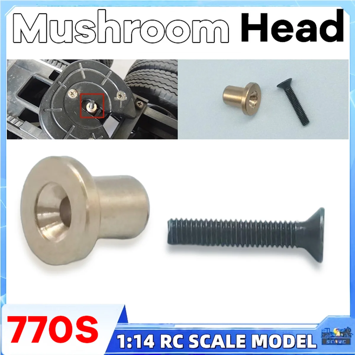 Metal Mushroom Head Connector For 1/14 Tamiyaa RC Dump Truck SCANIAA 770S VOLVOO BENZZ MANN TGX Romote JUWUBA Toys Model Parts
Metal Mushroom Head Connector For 1/14 Tamiyaa RC Dump Truck SCANIAA 770S VOLVOO BENZZ MANN TGX Romote JUWUBA Toys Model Parts