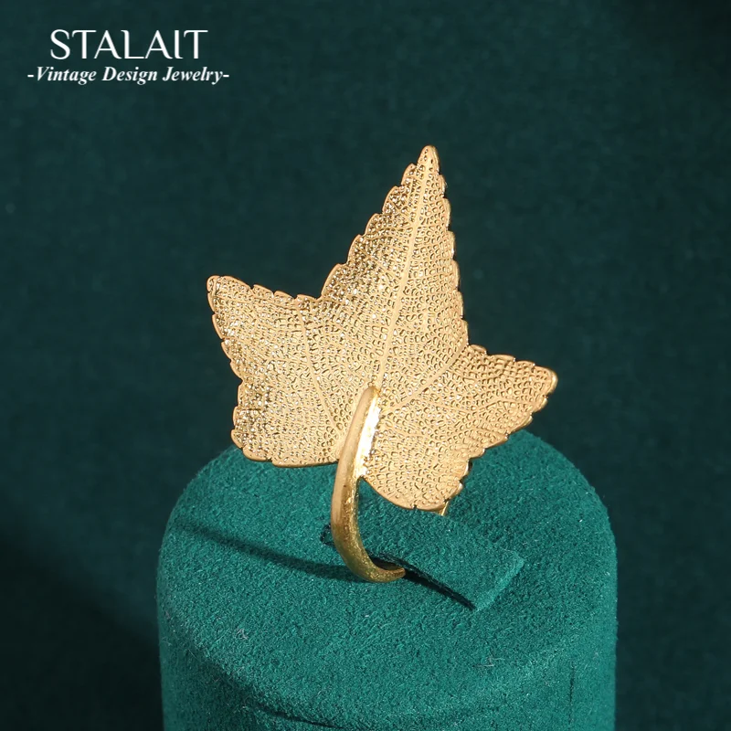 Vintage Gold Color Maple Leaves Ring Antique Flower Decoration Floral Woman Rhinestones Luxury Quality Jewelry Evening Party
Vintage Gold Color Maple Leaves Ring Antique Flower Decoration Floral Woman Rhinestones Luxury Quality Jewelry Evening Party