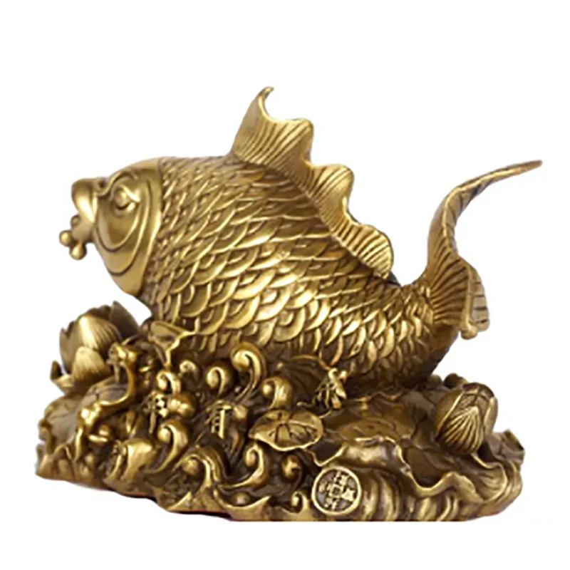 Copper Statue Pure copper fish ornaments copper annual fish ornaments carp household ornaments gifts housewarming gifts crafts
Copper Statue Pure copper fish ornaments copper annual fish ornaments carp household ornaments gifts housewarming gifts crafts