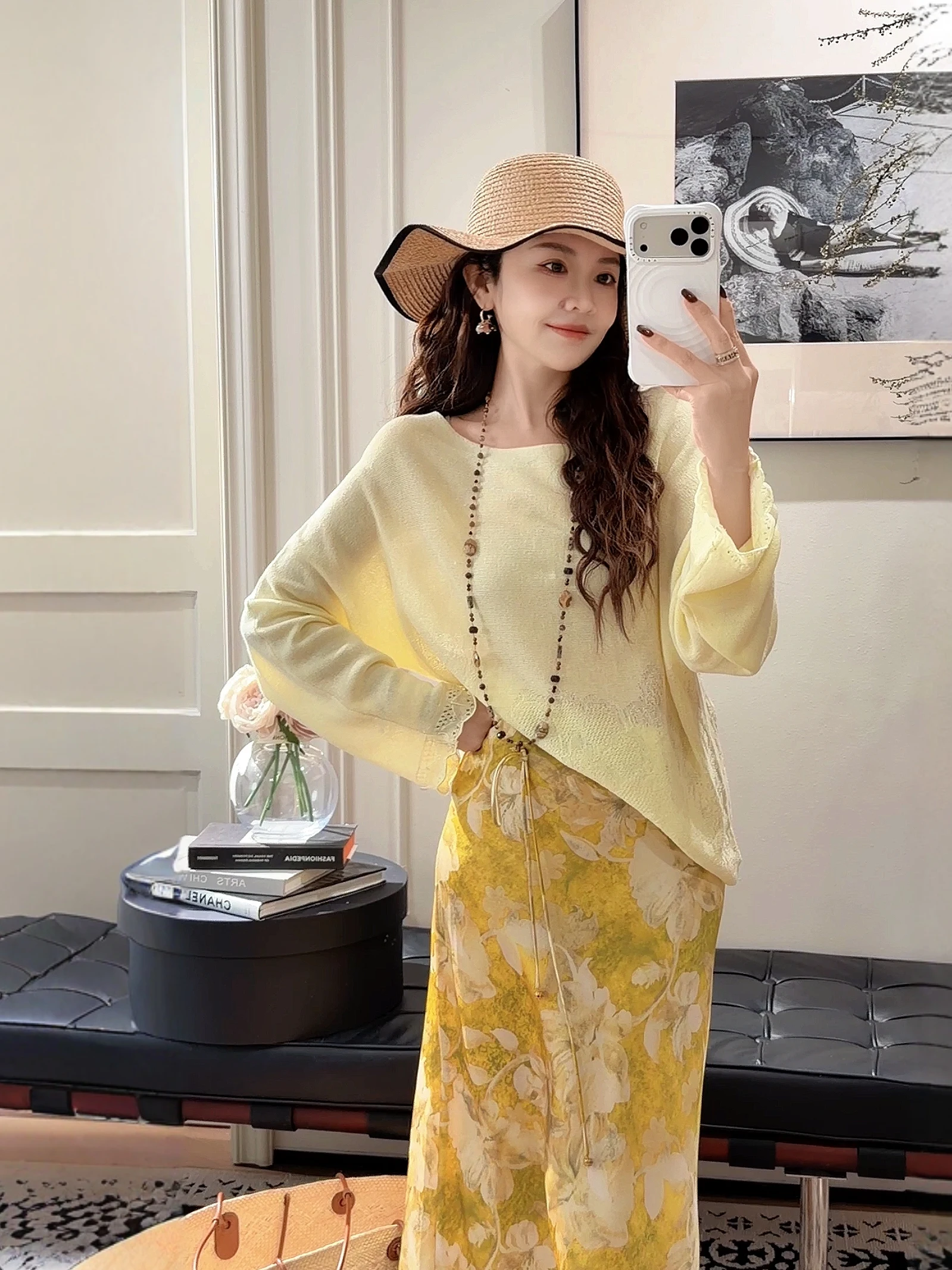 PINZIKO Large Rabbit Hollow out Knitted Sweater Spring Women's Loose Top Overhead Design Sensation Hook Flower Soft Acrylic
PINZIKO Large Rabbit Hollow out Knitted Sweater Spring Women's Loose Top Overhead Design Sensation Hook Flower Soft Acrylic