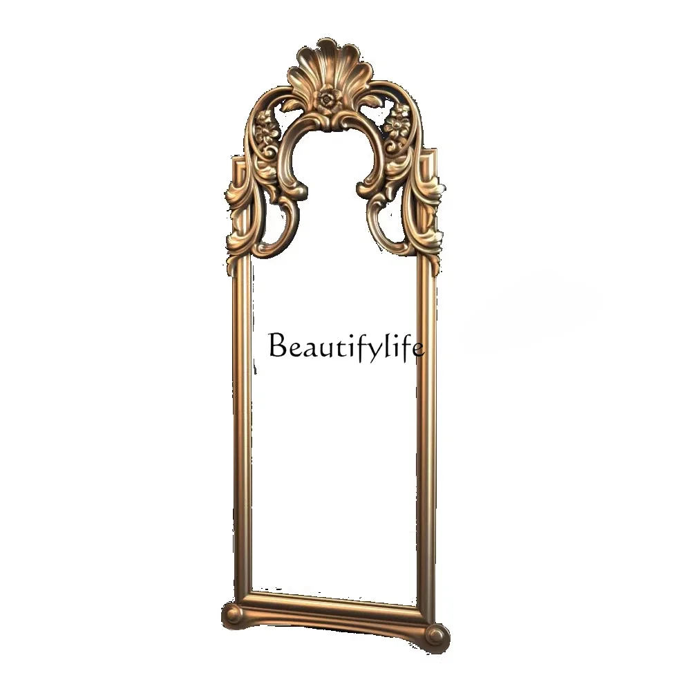 LFrench luxury American wall-to-wall floor mirror European retro wall-mounted full-length mirror
LFrench luxury American wall-to-wall floor mirror European retro wall-mounted full-length mirror