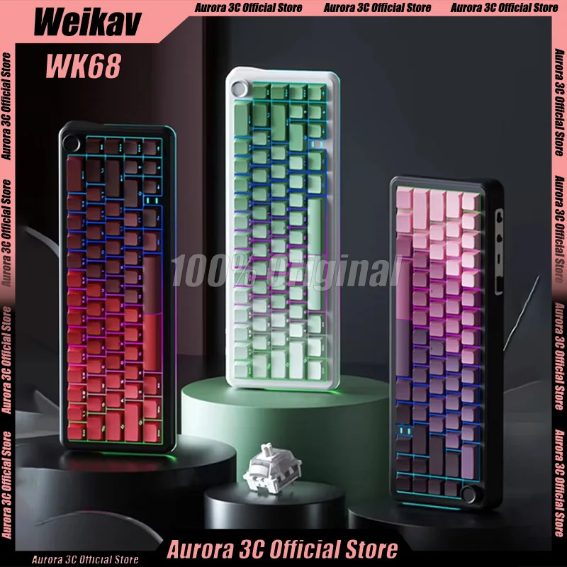 Weikav Wk68 Механическая клавиатура Трехрежимная беспроводная клавиатура на заказ 4000 мАч с горячей заменой с ручкой Rgb Игровая клавиатура Аксессуары для ПК
Weikav Wk68 Механическая клавиатура Трехрежимная беспроводная клавиатура на заказ 4000 мАч с горячей заменой с ручкой Rgb Игровая клавиатура Аксессуары для ПК