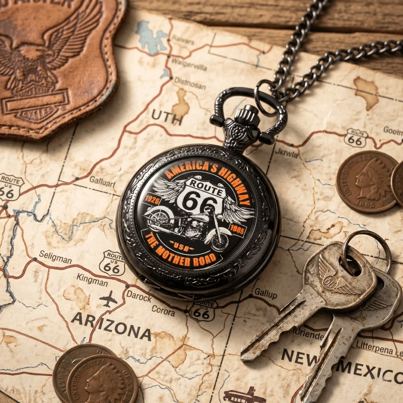 Cool Motorbike Route 66 Pocket Watch Arabic Numerals Dial Vintage Women Necklace Pendant Clock Men's Watches Relojes De Bolsillo
Cool Motorbike Route 66 Pocket Watch Arabic Numerals Dial Vintage Women Necklace Pendant Clock Men's Watches Relojes De Bolsillo