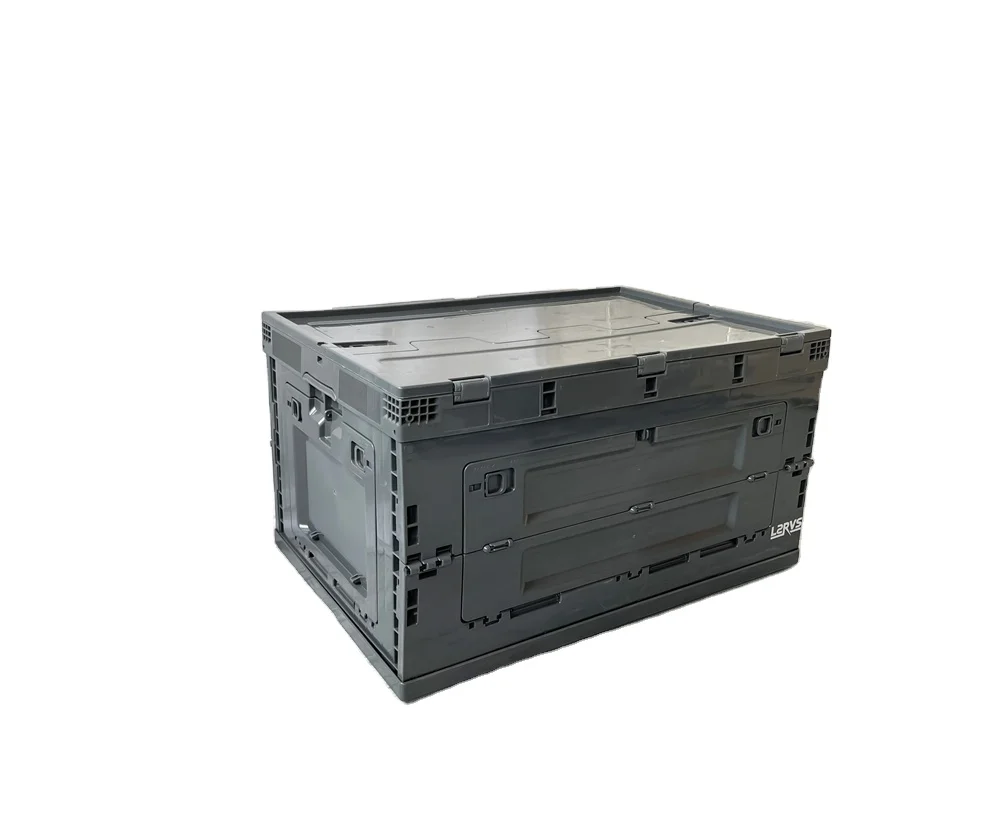 80L Dark Grey Color Front Open Hard Plastic Material Camping Home Storage Plastic Folding Storage Box Bin with Lid 
80L Dark Grey Color Front Open Hard Plastic Material Camping Home Storage Plastic Folding Storage Box Bin with Lid