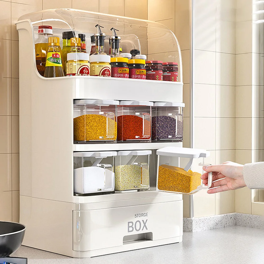 Daily Drawer Type Seasoning Box Kitchen Storage Rack Storage Rack Set Household Combination Seasoning
Daily Drawer Type Seasoning Box Kitchen Storage Rack Storage Rack Set Household Combination Seasoning