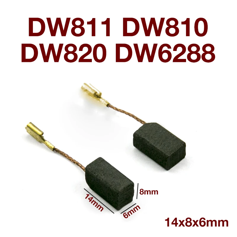 Power Tools Carbon Brush DW810 for DEWALT DW810 DW811 DW820 DW6288 Angle Grinder Carbon Brush Replacement Parts 14x8x6mm
Power Tools Carbon Brush DW810 for DEWALT DW810 DW811 DW820 DW6288 Angle Grinder Carbon Brush Replacement Parts 14x8x6mm
