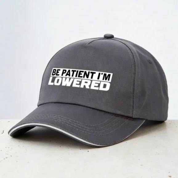 Be patient Im lowered baseball cap Men Women adjustable Fashion Unisex outdoors visor Snapback hats
Be patient Im lowered baseball cap Men Women adjustable Fashion Unisex outdoors visor Snapback hats
