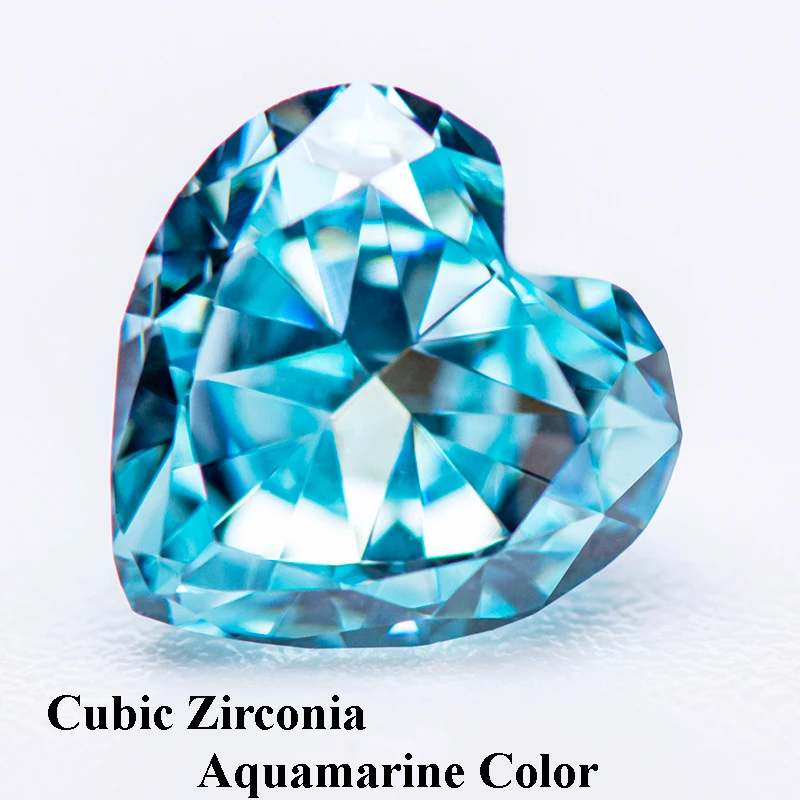 Cubic Zirconia Crushed Ice Cut Aquamarine Color Heart Shape Charms Beads for Diy Jewelry Making Pendant Materials No Certificate
Cubic Zirconia Crushed Ice Cut Aquamarine Color Heart Shape Charms Beads for Diy Jewelry Making Pendant Materials No Certificate
