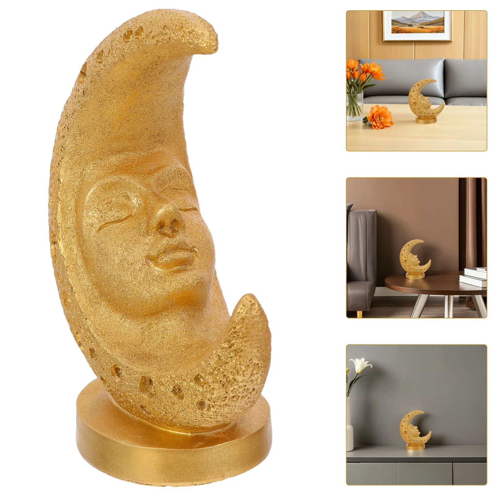 Eid Mubarak Moon Resin Crafts Statue Ramadan Tabletop Ornament Decorative Islamic Home Office Eid Mubarak Table Decoration Party
Eid Mubarak Moon Resin Crafts Statue Ramadan Tabletop Ornament Decorative Islamic Home Office Eid Mubarak Table Decoration Party