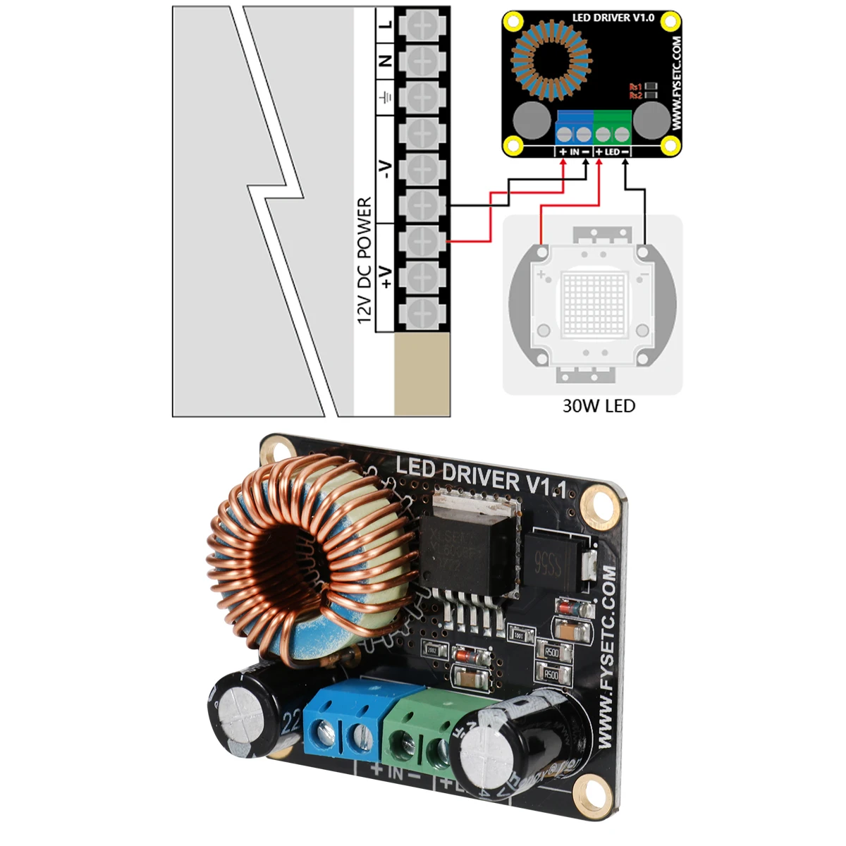 Led Driver Board 5-32V To 60V/5A 93% Efficient Constant Current Boost Module For 30W Led Lighting Tft Backlighting 3D Printer
Led Driver Board 5-32V To 60V/5A 93% Efficient Constant Current Boost Module For 30W Led Lighting Tft Backlighting 3D Printer