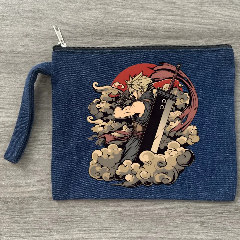 Final Fantasy 7 FF7 Handbag Makeup Bag Fashion Denim Cosmetics Storage Canvas Bag Environmentally Women's Shopping Wallet
Final Fantasy 7 FF7 Handbag Makeup Bag Fashion Denim Cosmetics Storage Canvas Bag Environmentally Women's Shopping Wallet
