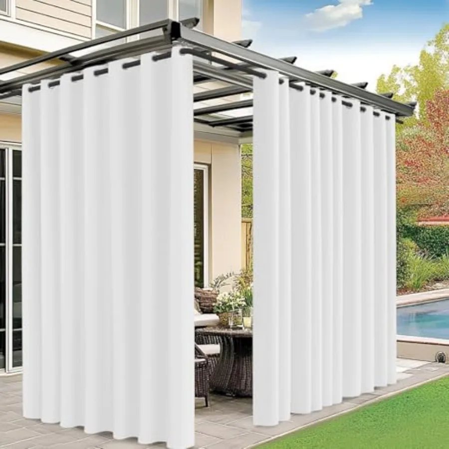 Outdoor Curtains for Patio Waterproof, 150W x 108L Inch Heavy Gazebo Curtains for Outdoor Patio, Porch, Sunlight, Outdoor Black
Outdoor Curtains for Patio Waterproof, 150W x 108L Inch Heavy Gazebo Curtains for Outdoor Patio, Porch, Sunlight, Outdoor Black