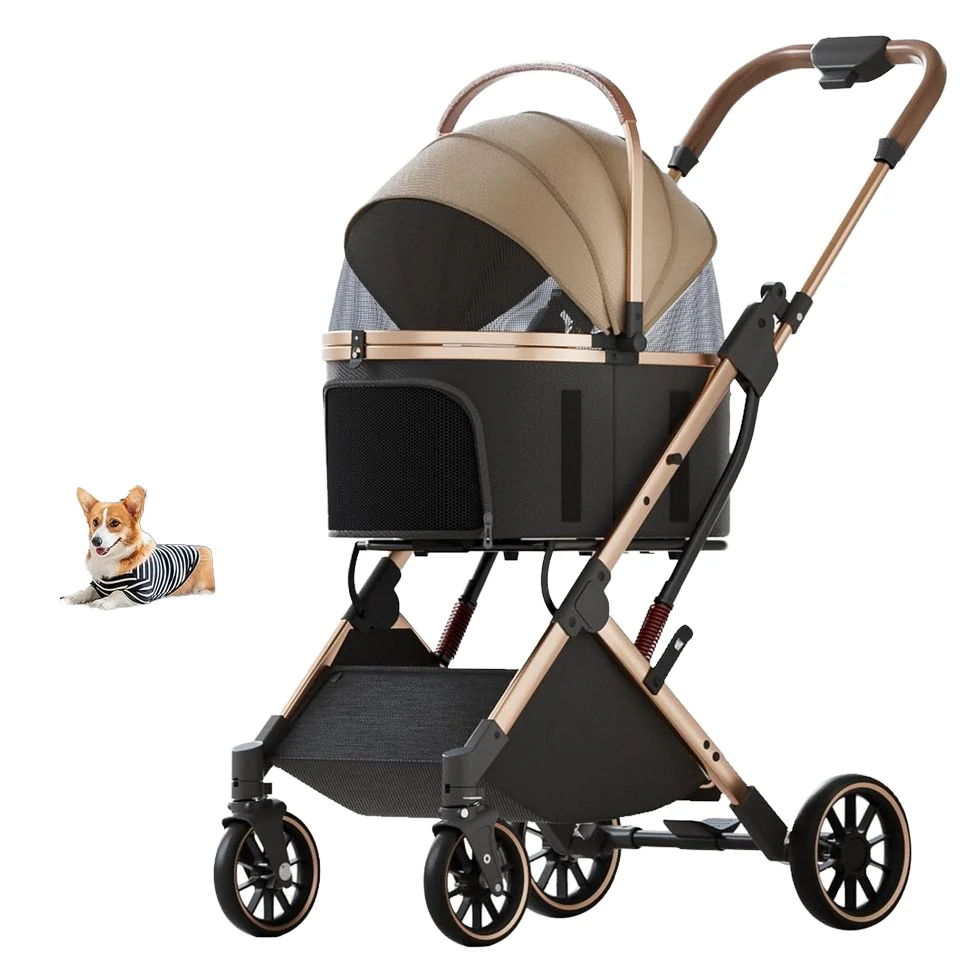 Pet Stroller 4-Wheel Folding Dog Stroller Multifunctional 3-in-1 Car Seat for Small Medium Dogs Cats Detachable Carrier Storage
Pet Stroller 4-Wheel Folding Dog Stroller Multifunctional 3-in-1 Car Seat for Small Medium Dogs Cats Detachable Carrier Storage