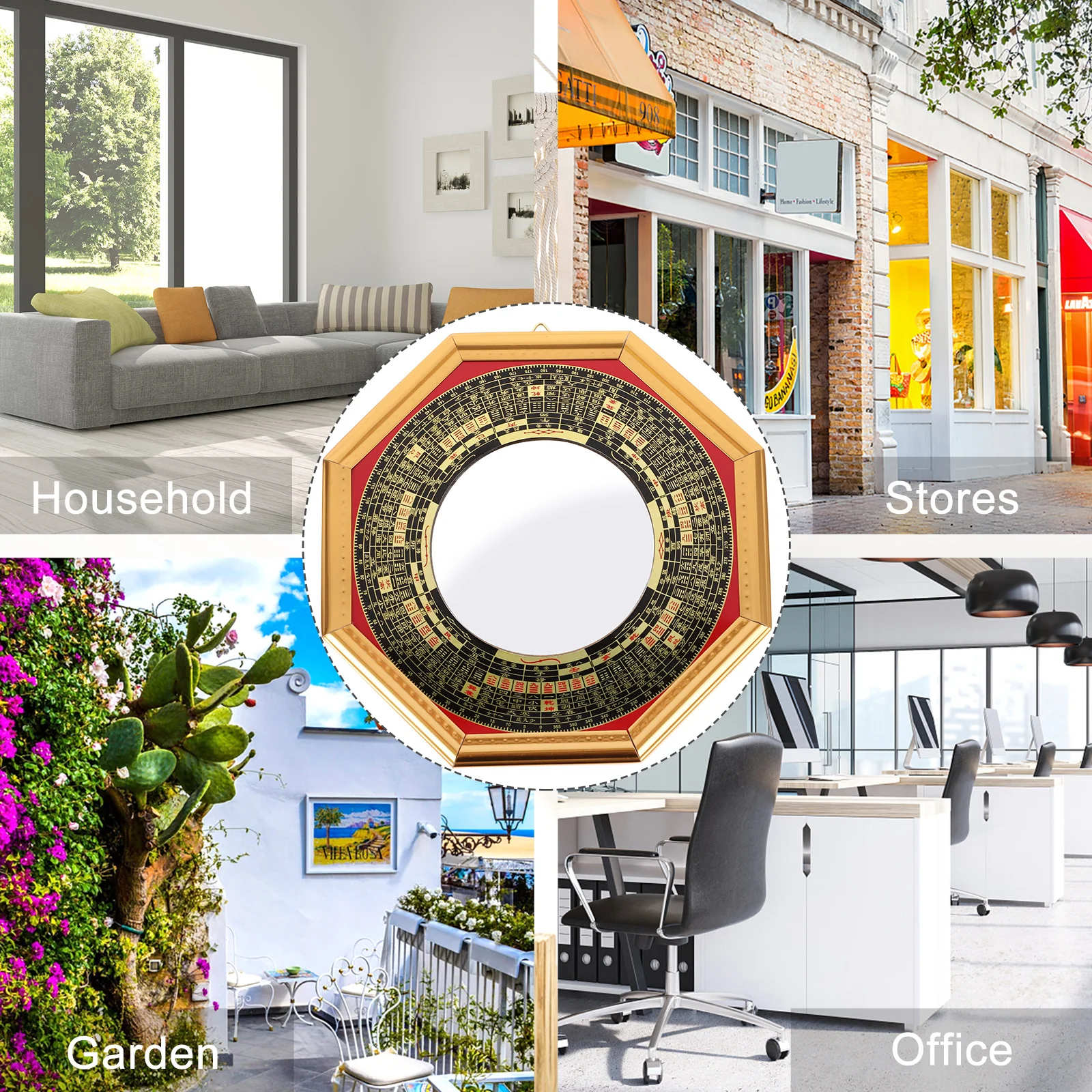 Convex Bagua Mirror Copper Craft For Home Decor Temple Wall Hanging Ornament Exorcism Evil Spirits Ward Off Bad Luck Gift
Convex Bagua Mirror Copper Craft For Home Decor Temple Wall Hanging Ornament Exorcism Evil Spirits Ward Off Bad Luck Gift