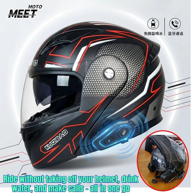 ABS Dual Anti-Fog Visor Headset Integrated Flip-type Motorcycle Helmet with Removable Inner Lining Built In Bluetooth Cascos
ABS Dual Anti-Fog Visor Headset Integrated Flip-type Motorcycle Helmet with Removable Inner Lining Built In Bluetooth Cascos