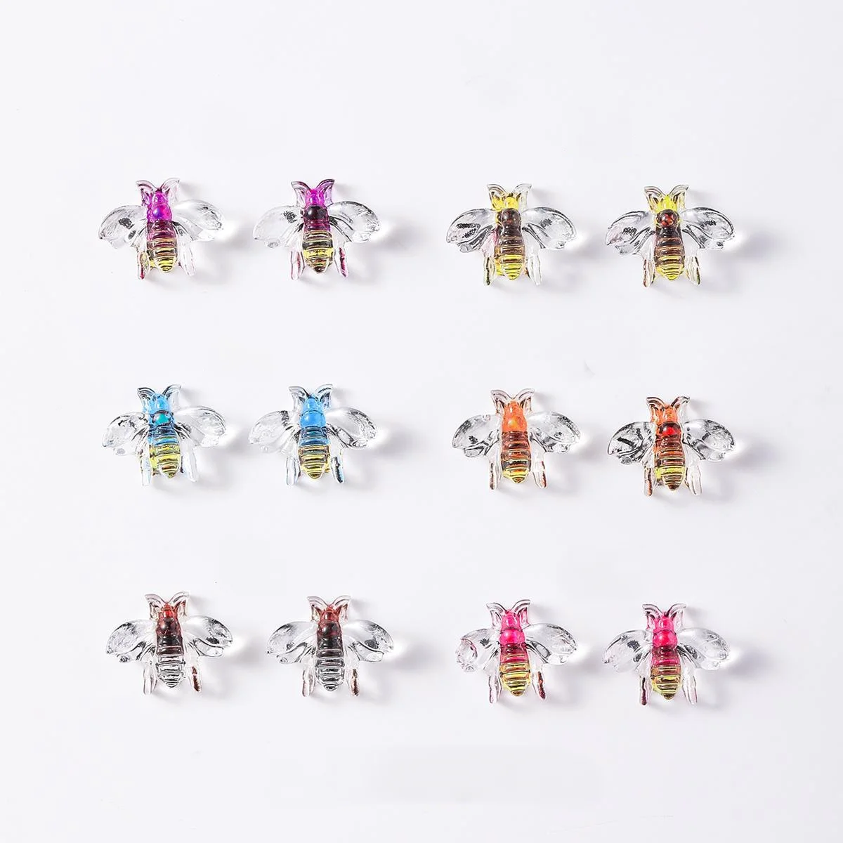 40 шт. Новые миниатюрные 3D-украшения для ногтей в виде пчелок, разноцветные, простые, для декора ногтей
40 шт. Новые миниатюрные 3D-украшения для ногтей в виде пчелок, разноцветные, простые, для декора ногтей