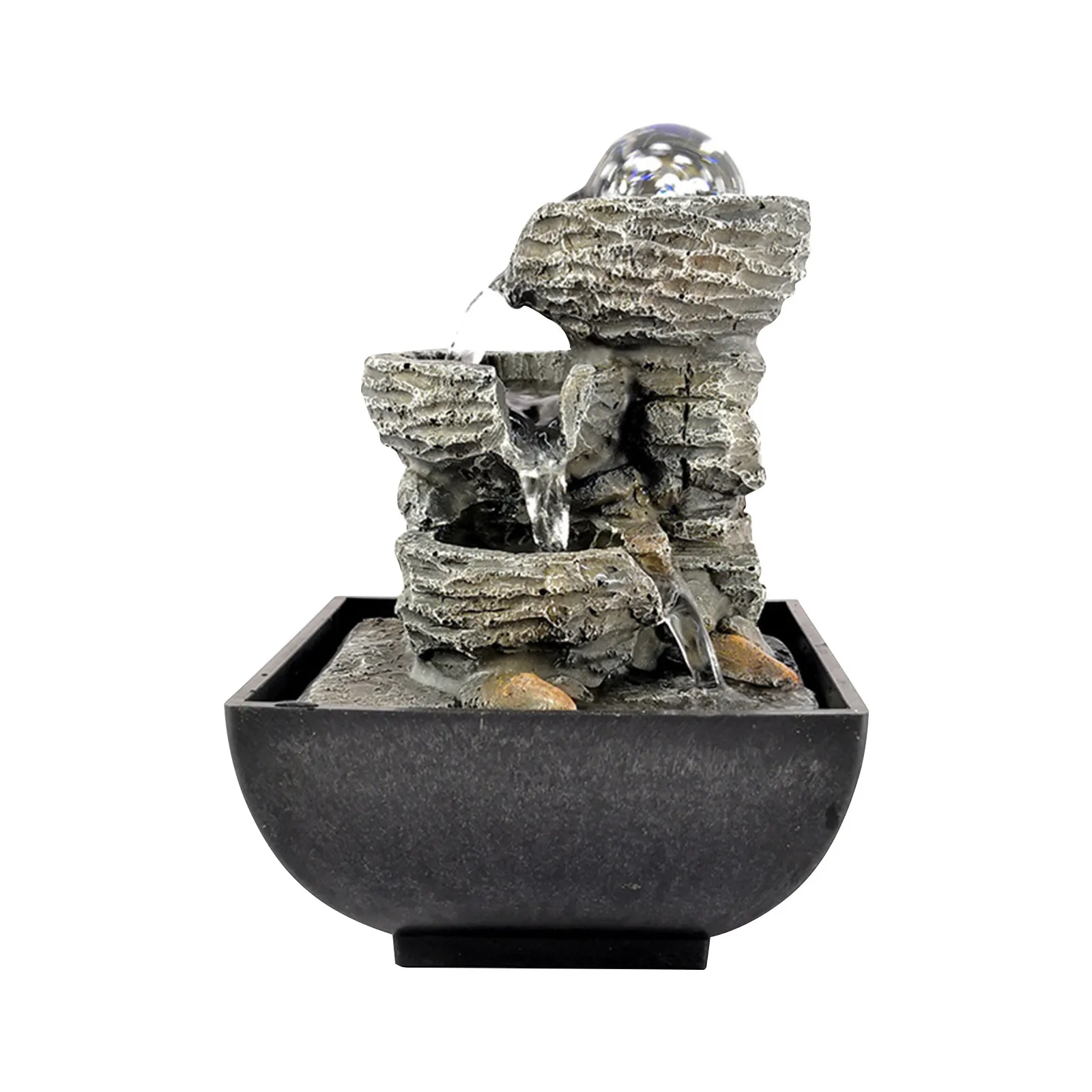 Water Fountain Indoor with Lights and Ball Feng Shui Tabletop Waterfall Fountain Ornaments Living Room Office Home Decor Gifts
Water Fountain Indoor with Lights and Ball Feng Shui Tabletop Waterfall Fountain Ornaments Living Room Office Home Decor Gifts