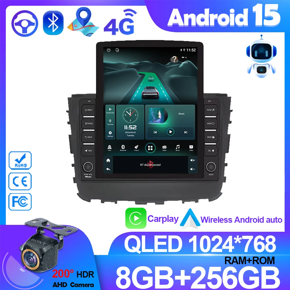 9.7''Android15 GPS Navigation Car Radio For Ssangyong Rexton Musso 2017 2018 Video Carplay Screen 4G Wifi Autoradio Monitor Auto
9.7''Android15 GPS Navigation Car Radio For Ssangyong Rexton Musso 2017 2018 Video Carplay Screen 4G Wifi Autoradio Monitor Auto