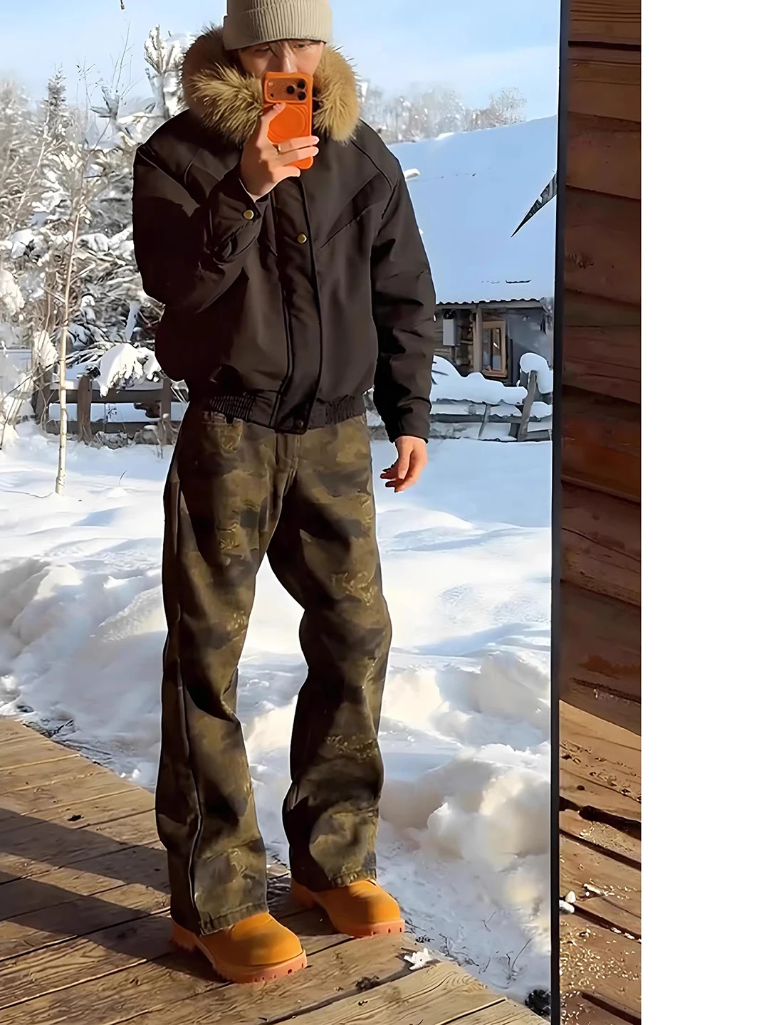 Retro American Camouflage Jeans Men's Winter Thiened High Waist Straight Leg Anti Wind Workwear Denim Pants Flared Leg Sle
Retro American Camouflage Jeans Men's Winter Thiened High Waist Straight Leg Anti Wind Workwear Denim Pants Flared Leg Sle