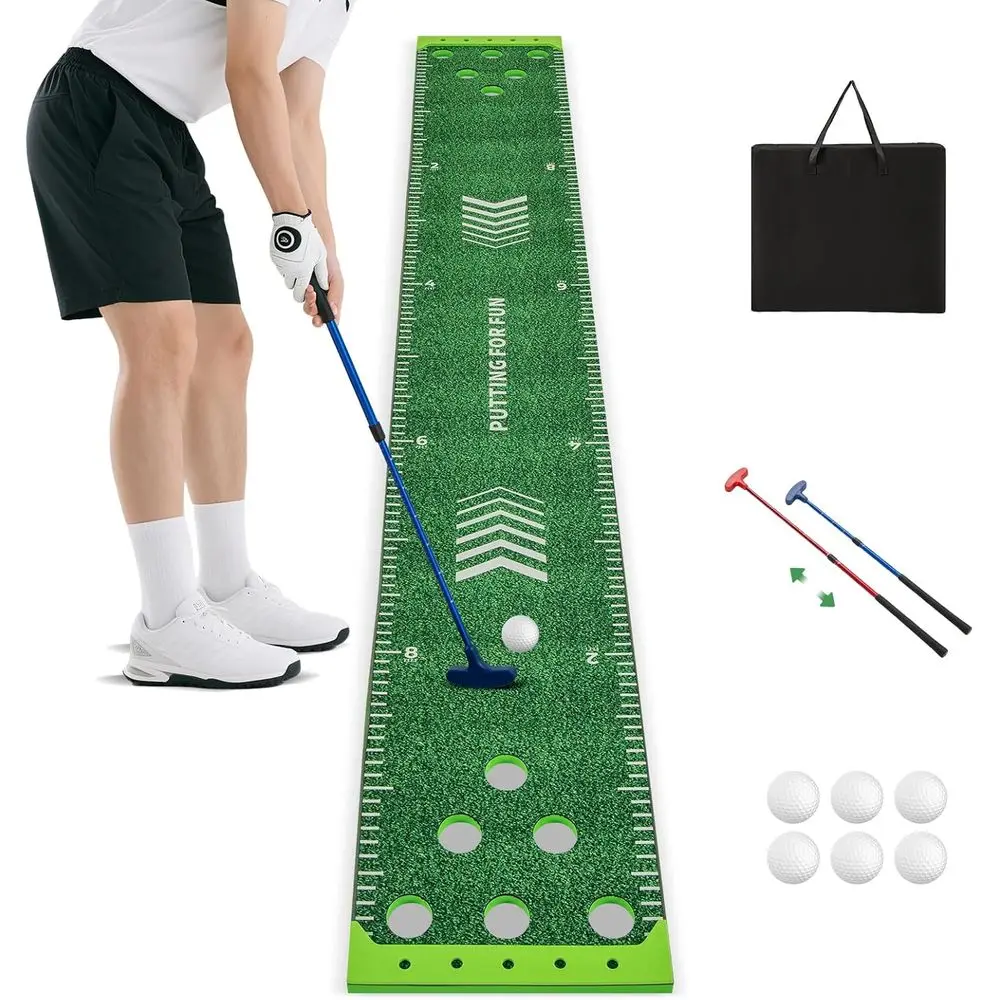Portable Golf Game Set with 2 Putters, 6 Balls, and Carrying Bag for Backyard Fun
Portable Golf Game Set with 2 Putters, 6 Balls, and Carrying Bag for Backyard Fun