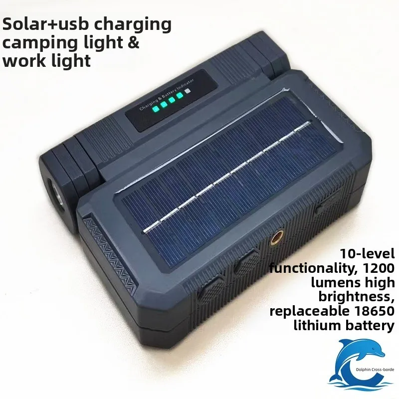 Suitable for the new USB+solar charging high brightness COB multi energy magnetic camping portable work light
Suitable for the new USB+solar charging high brightness COB multi energy magnetic camping portable work light