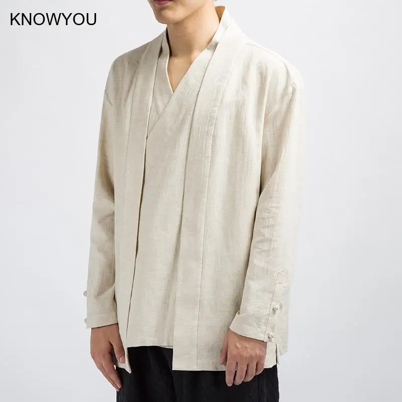 Chinese Style Men Linen Hanfu Cardigan Tops Male Tang Suit Kung Fu Shirts Japanese Kimono Jackets Coats Zea Tea Kung Fu Shirts
Chinese Style Men Linen Hanfu Cardigan Tops Male Tang Suit Kung Fu Shirts Japanese Kimono Jackets Coats Zea Tea Kung Fu Shirts