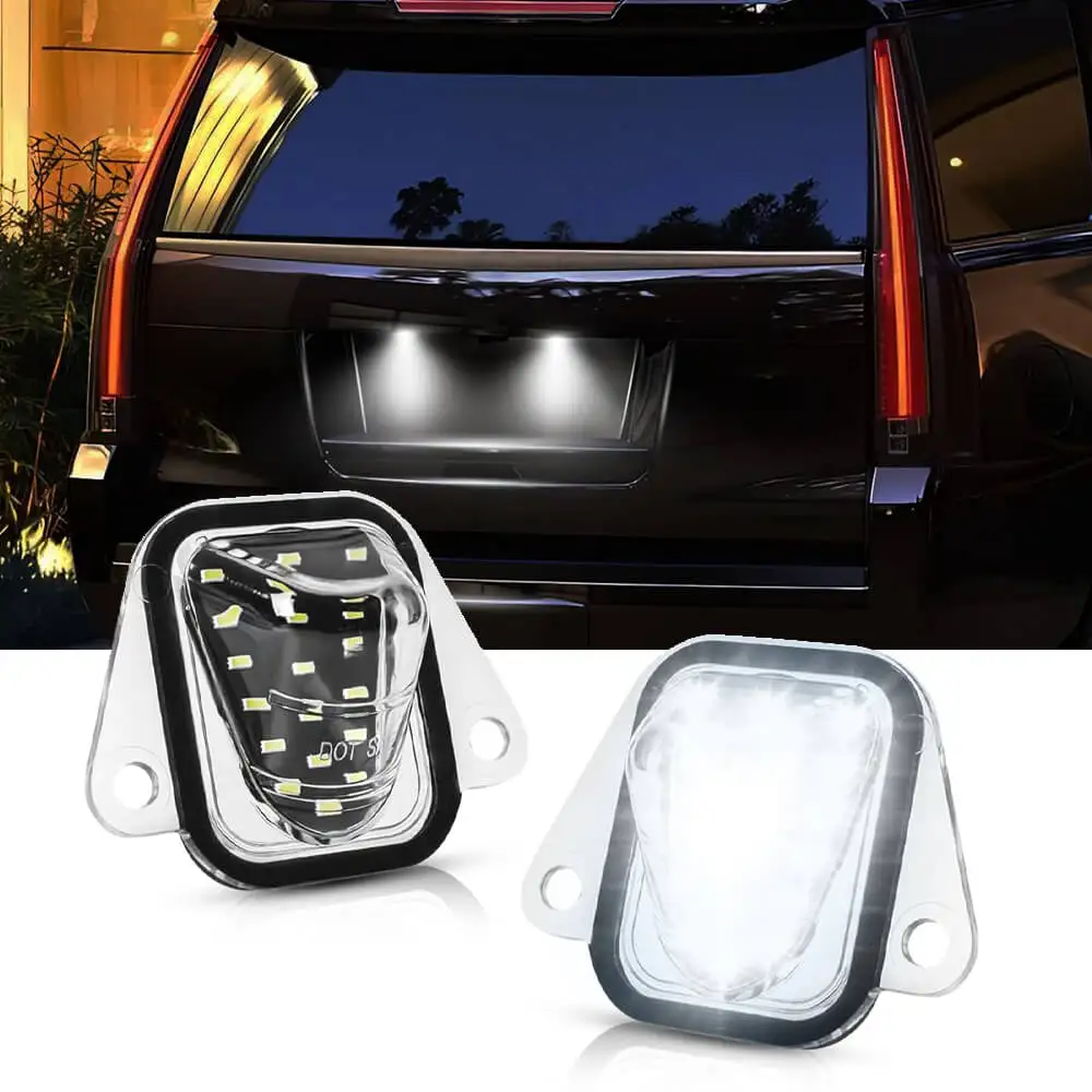 Светодиодные фонари подсветки номерного знака для Chevrolet Tahoe и Chevrolet Suburban 2014-2017 годов выпуска, замена задних фонарей бампера, OEM 25778786
Светодиодные фонари подсветки номерного знака для Chevrolet Tahoe и Chevrolet Suburban 2014-2017 годов выпуска, замена задних фонарей бампера, OEM 25778786