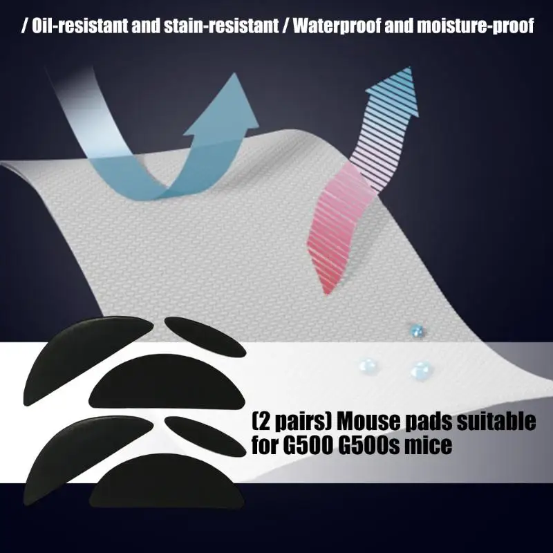 R53C 2Set for G500 G500S Mouse Feet Sticker Mouse Skates Glides Pads Curved Edges
R53C 2Set for G500 G500S Mouse Feet Sticker Mouse Skates Glides Pads Curved Edges
