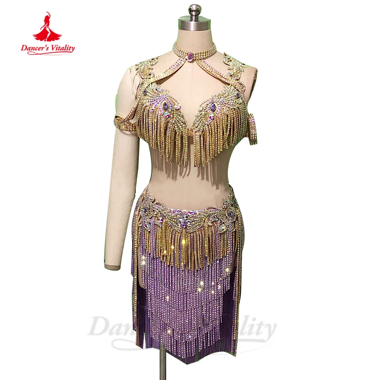 Belly Dance Performance Costume Suit Customsized for Women Senior Tassel Bra+short Skirt 2pcs Adult Children Oriental Stage Wear
Belly Dance Performance Costume Suit Customsized for Women Senior Tassel Bra+short Skirt 2pcs Adult Children Oriental Stage Wear