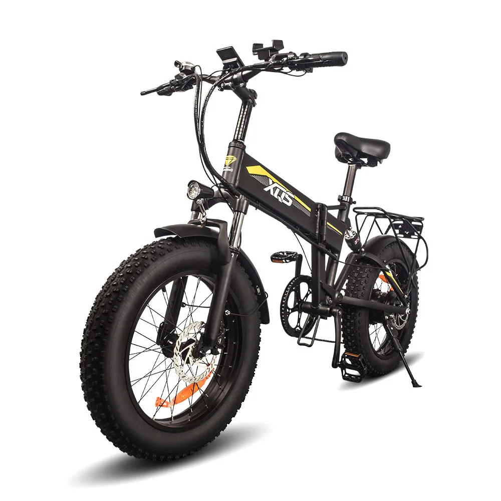 48V 1000W Foldable Fat Tire E-Bike: 20 Inch Full Suspension All-Terrain Electric Bicycle
48V 1000W Foldable Fat Tire E-Bike: 20 Inch Full Suspension All-Terrain Electric Bicycle