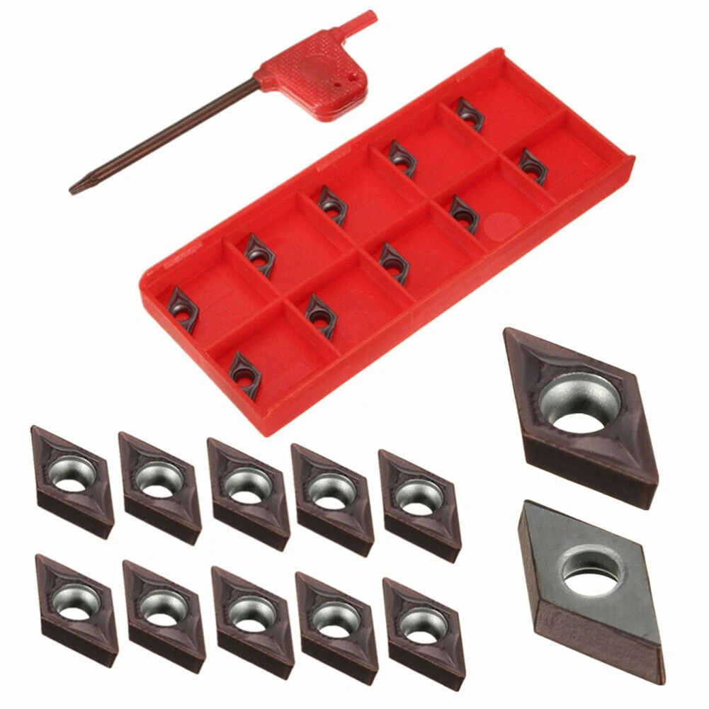 For Lathe Turning Bar Lathe Wrench Kit Carbide Inserts Workshop DCMT0702 EM YBC205 Fitings Replacement 11Pcs/Set
For Lathe Turning Bar Lathe Wrench Kit Carbide Inserts Workshop DCMT0702 EM YBC205 Fitings Replacement 11Pcs/Set