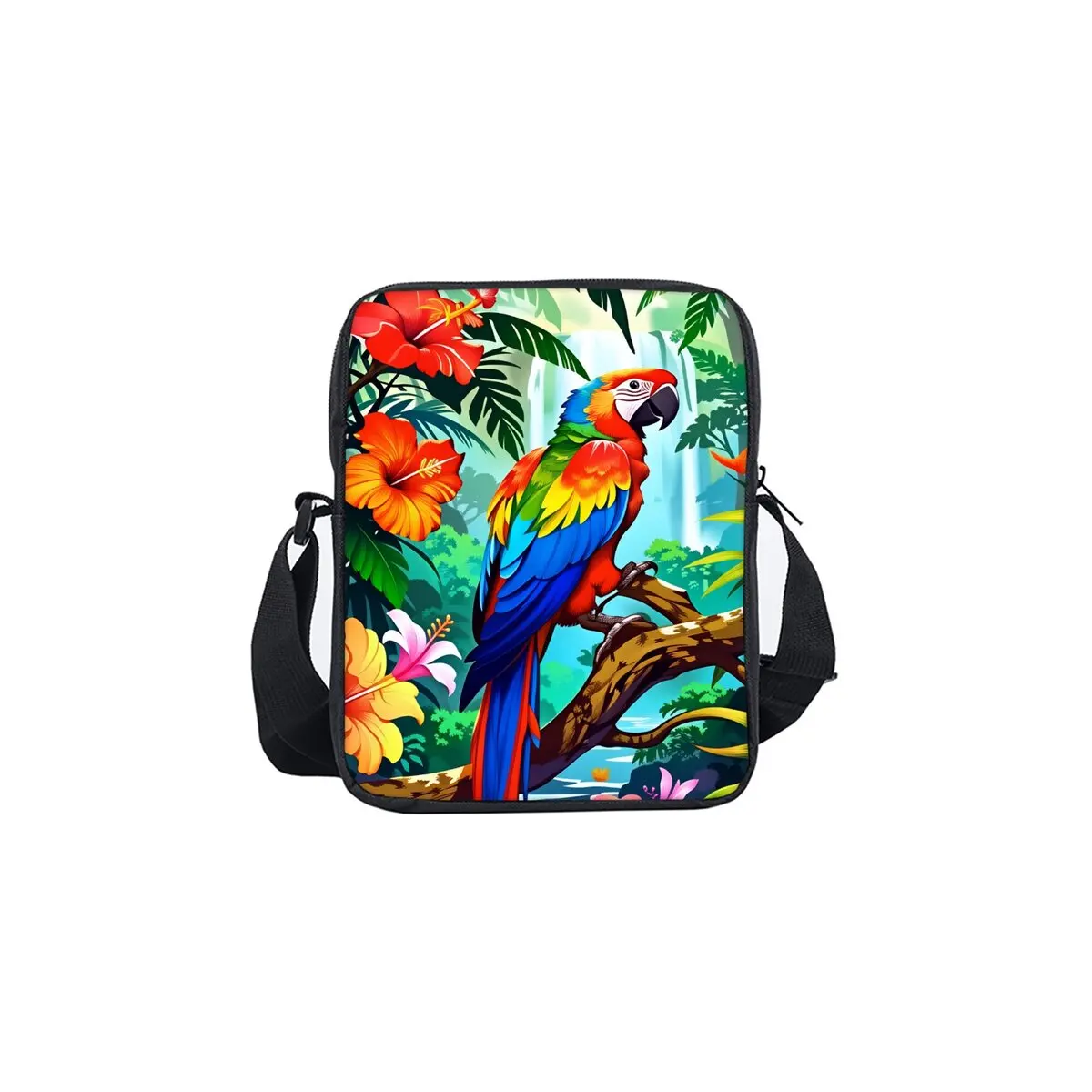 Colorful Parrot Printe Single Sided Messenger Bag for Boy/Girls Children Best Gifts 2D Flat Cartoon Casual Crossbody Bag
Colorful Parrot Printe Single Sided Messenger Bag for Boy/Girls Children Best Gifts 2D Flat Cartoon Casual Crossbody Bag