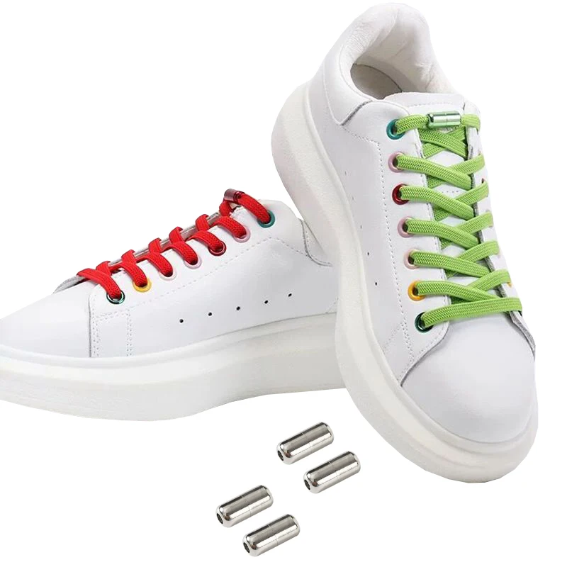 Quick wear Lazy Elastic No Tie Shoelaces Flat Shoe Laces For Kids and Adult Metal Lock Laces Shoe Strings
Quick wear Lazy Elastic No Tie Shoelaces Flat Shoe Laces For Kids and Adult Metal Lock Laces Shoe Strings