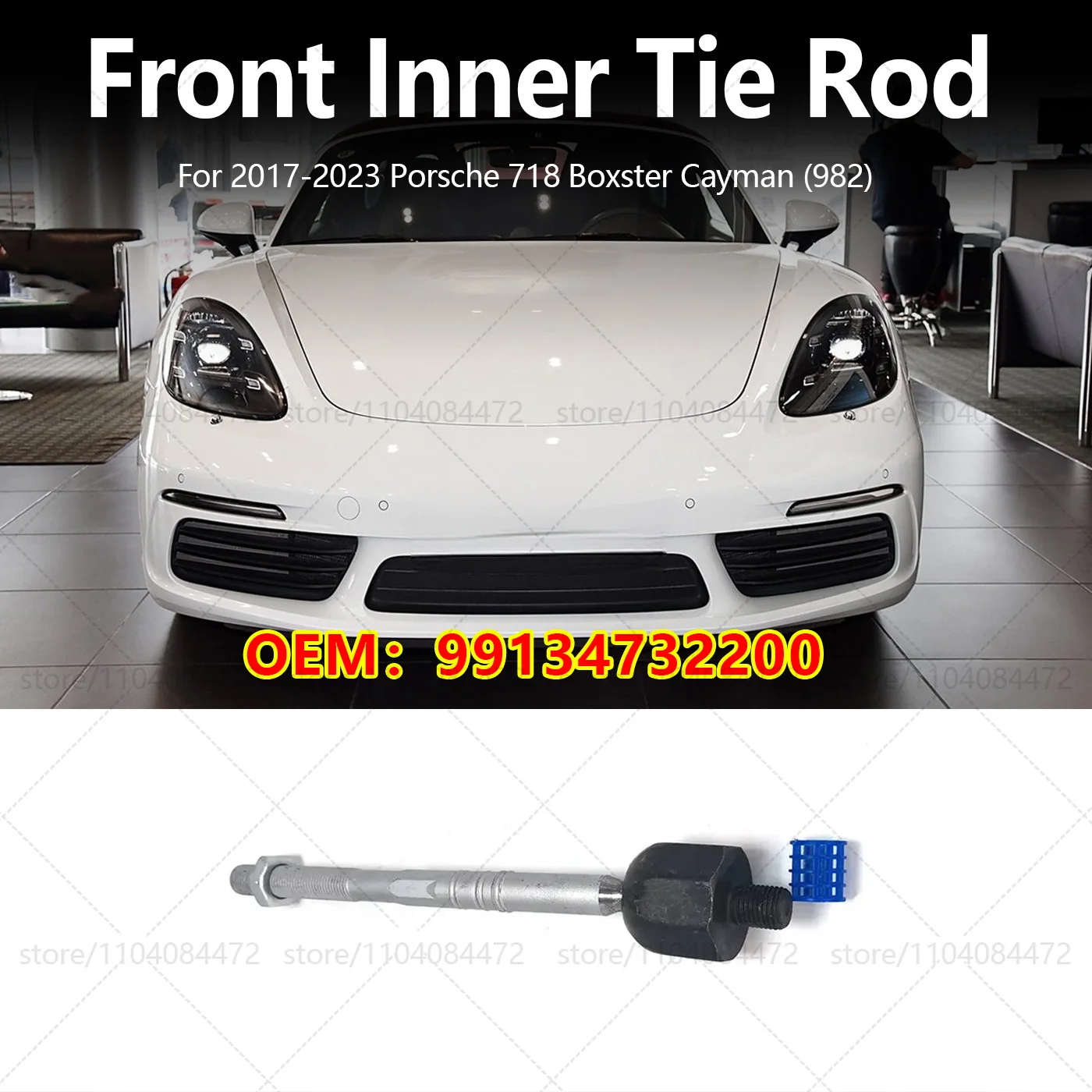 For Porsche 2017-2023 718 Boxster Cayman 982 Front Axle Inner Steering Tie Rod Ends Ball Joint OEM 99134732200
For Porsche 2017-2023 718 Boxster Cayman 982 Front Axle Inner Steering Tie Rod Ends Ball Joint OEM 99134732200