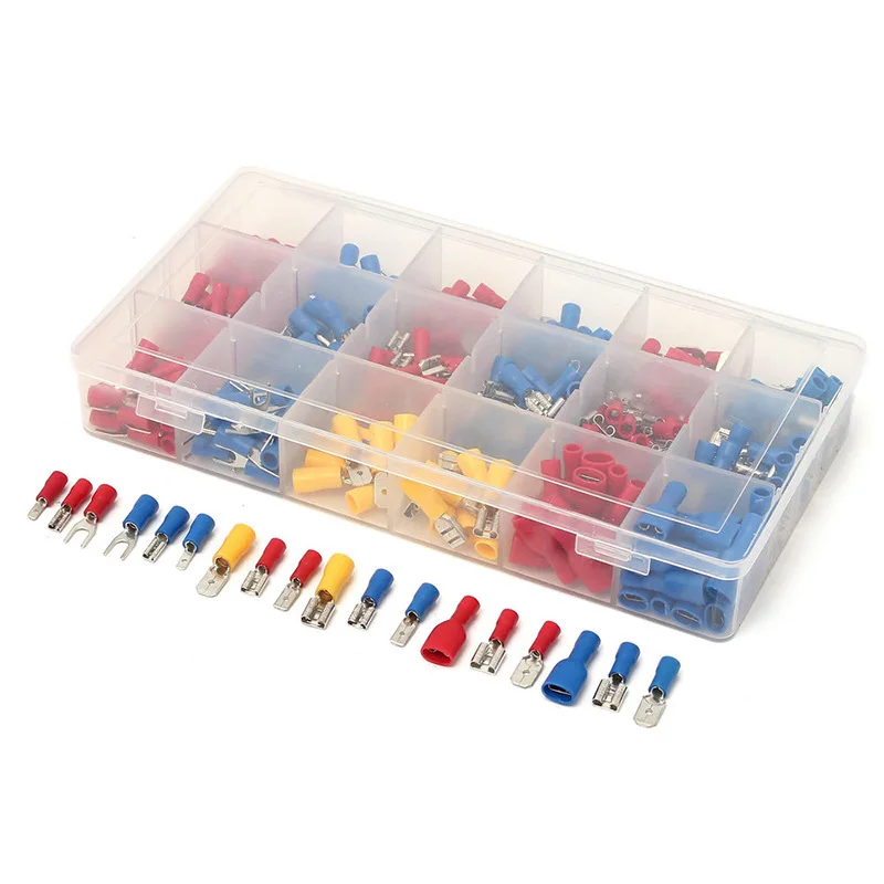 330Pcs/Box Male & Female Pre-insulated Crimp Terminals Wiring Connector Set
330Pcs/Box Male & Female Pre-insulated Crimp Terminals Wiring Connector Set