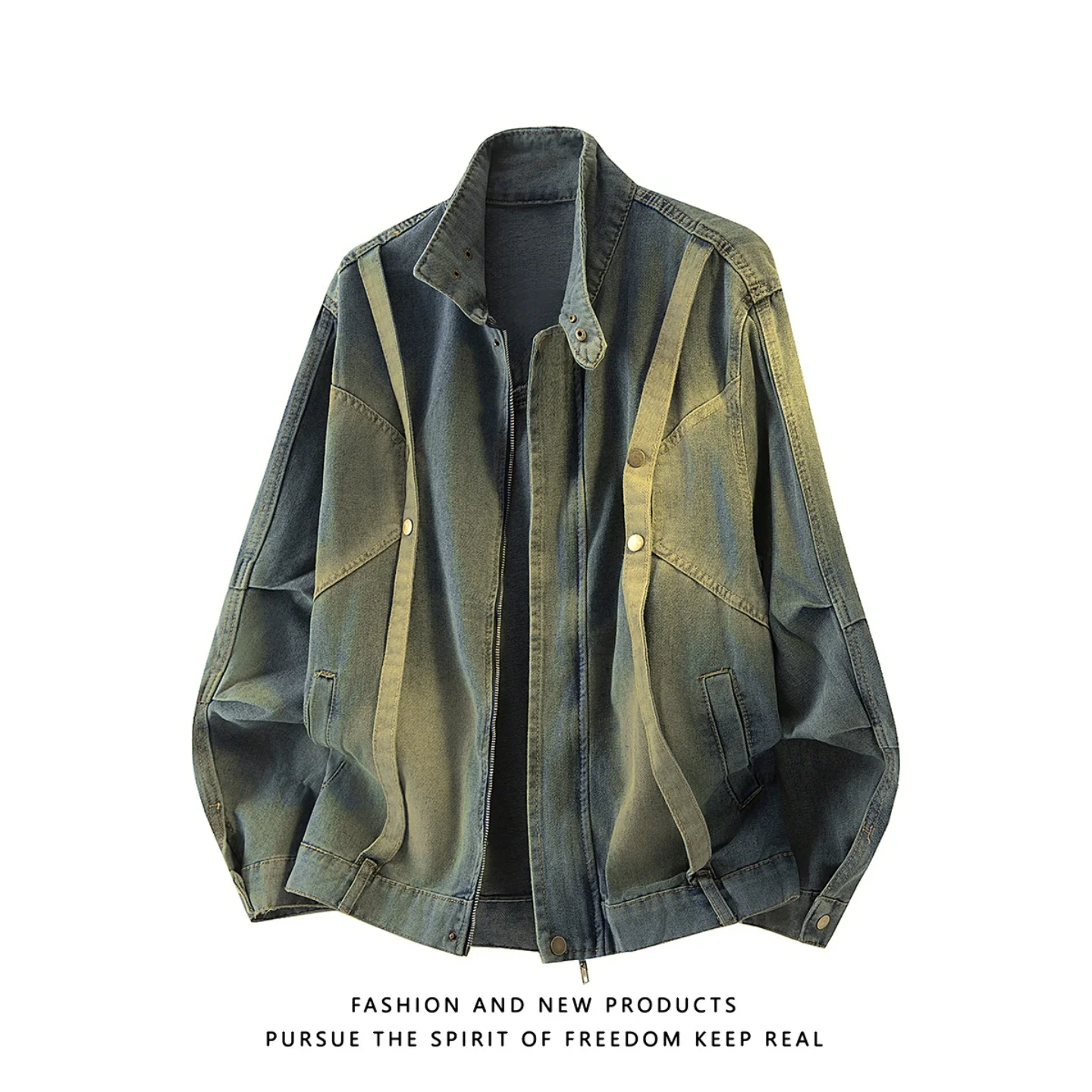 Retro American Washed Denim Jacket Men's Hole Vintage High Sensation Cool Workwear Stand Collar Jacket Youth Summer Fashion
Retro American Washed Denim Jacket Men's Hole Vintage High Sensation Cool Workwear Stand Collar Jacket Youth Summer Fashion