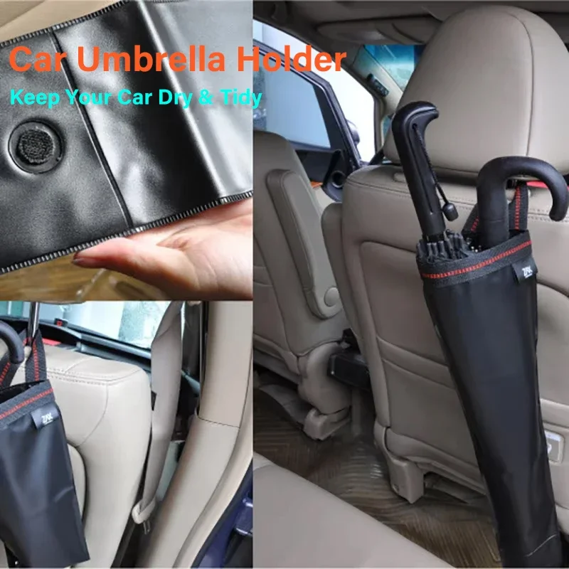 Hangable Seat Back Long Rain Umbrella Holder Waterproof Folding Design Portable Storage Bag Car Interior Auto Organizer Supply
Hangable Seat Back Long Rain Umbrella Holder Waterproof Folding Design Portable Storage Bag Car Interior Auto Organizer Supply