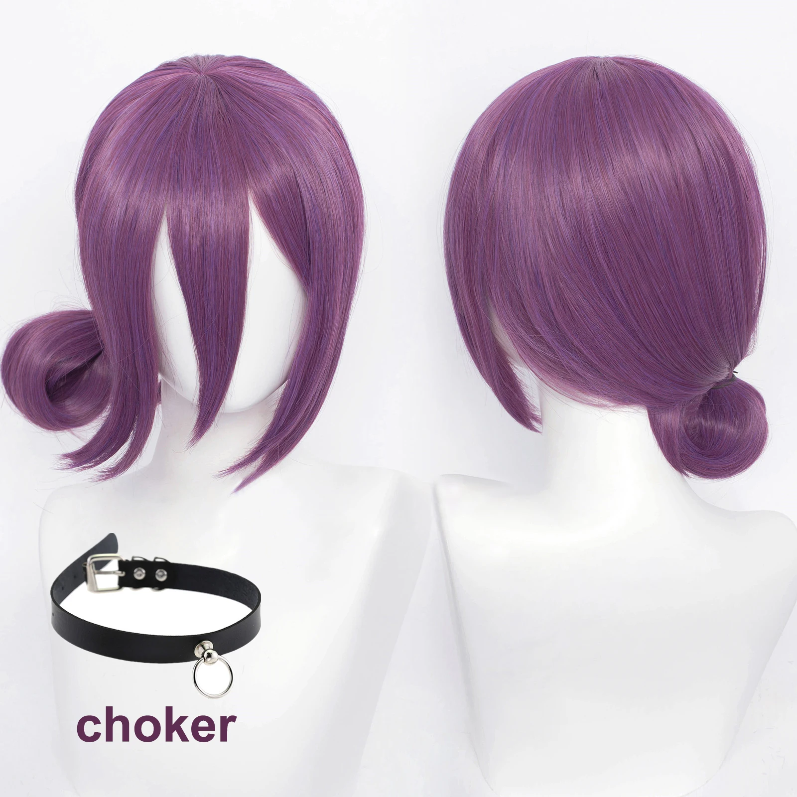 High Quality Reze Cosplay Wig Reze Purple Woman Wig And Choker Heat Resistant Synthetic Hair Halloween Anime Wigs + Wig Cap
High Quality Reze Cosplay Wig Reze Purple Woman Wig And Choker Heat Resistant Synthetic Hair Halloween Anime Wigs + Wig Cap