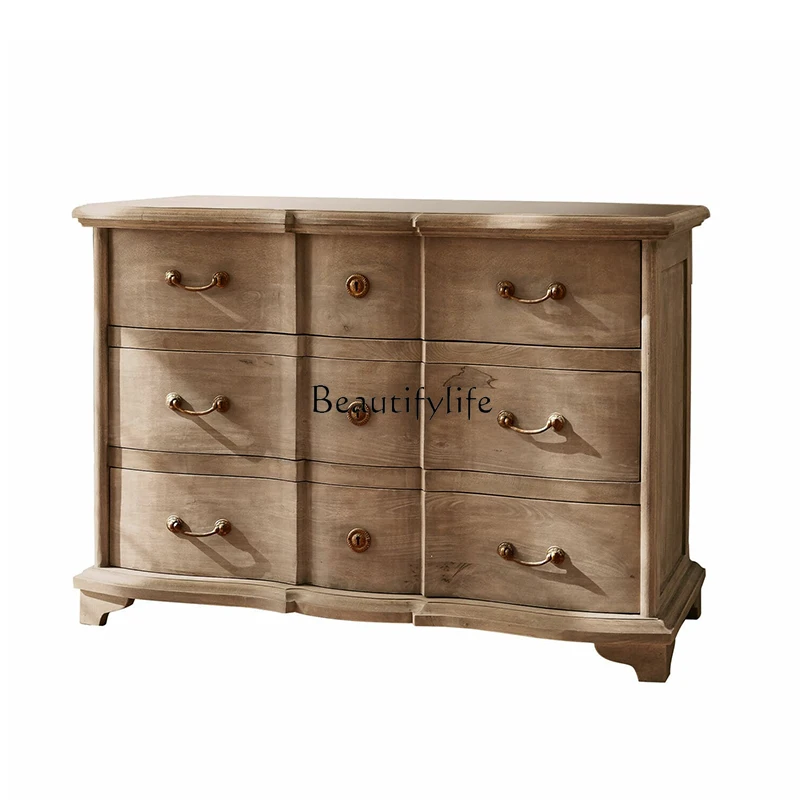 Retro decorative cabinet, side cabinet, foyer entrance entrance, storage storage chest
Retro decorative cabinet, side cabinet, foyer entrance entrance, storage storage chest
