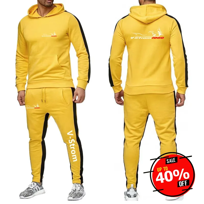 2025 Spring Autumn Motorcycle Vstrom 650 V Strom Print Casual Hoodies+Fashion Sweatpants Suit Men Solid Color Sports Cotton Sets
2025 Spring Autumn Motorcycle Vstrom 650 V Strom Print Casual Hoodies+Fashion Sweatpants Suit Men Solid Color Sports Cotton Sets