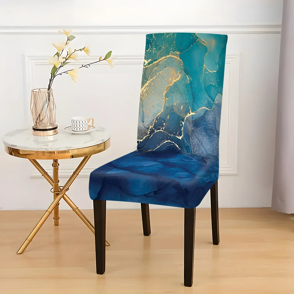 2026 New Elastic Full - Coverage Chair Cover, Blue - Gold Marble Pattern, Summer Outdoor & Indoor Use, W
2026 New Elastic Full - Coverage Chair Cover, Blue - Gold Marble Pattern, Summer Outdoor & Indoor Use, W