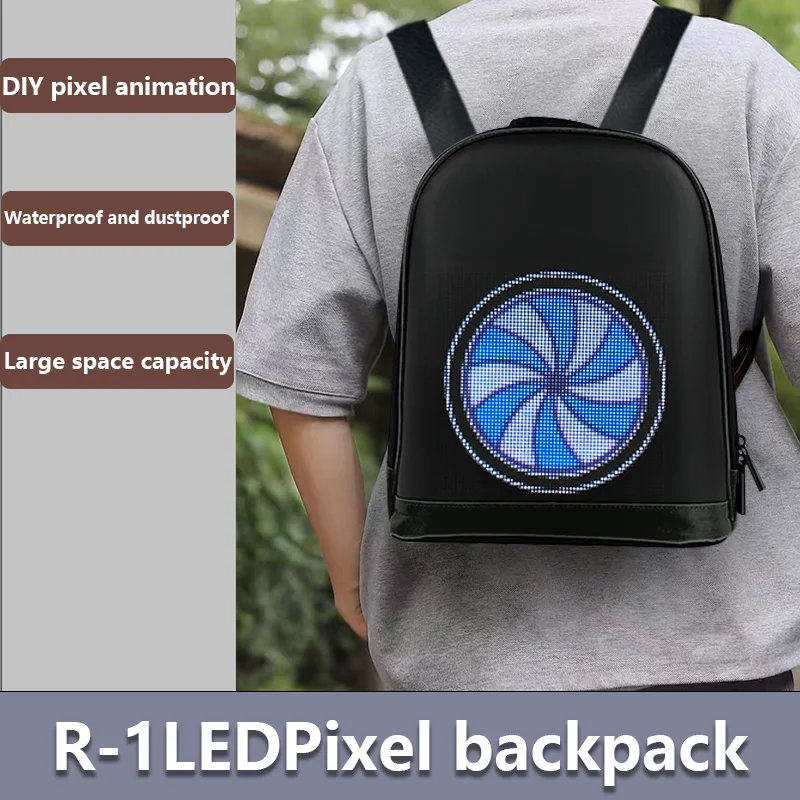 Waterproof LED Display Backpack, Glowing Bluetooth Backpack, Cool Custom Student Girl, Casual 26X11X31CM
Waterproof LED Display Backpack, Glowing Bluetooth Backpack, Cool Custom Student Girl, Casual 26X11X31CM
