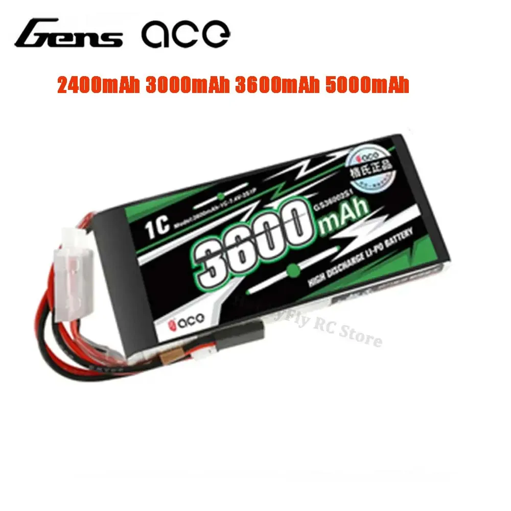 Gens ACE Lipo Battery 2S 7.4V 2400mAh 3000mAh 3600mAh 5000mAh 1C Futaba+JEHR Plug for FPV RC Drone HighCapacity LongLasting
Gens ACE Lipo Battery 2S 7.4V 2400mAh 3000mAh 3600mAh 5000mAh 1C Futaba+JEHR Plug for FPV RC Drone HighCapacity LongLasting