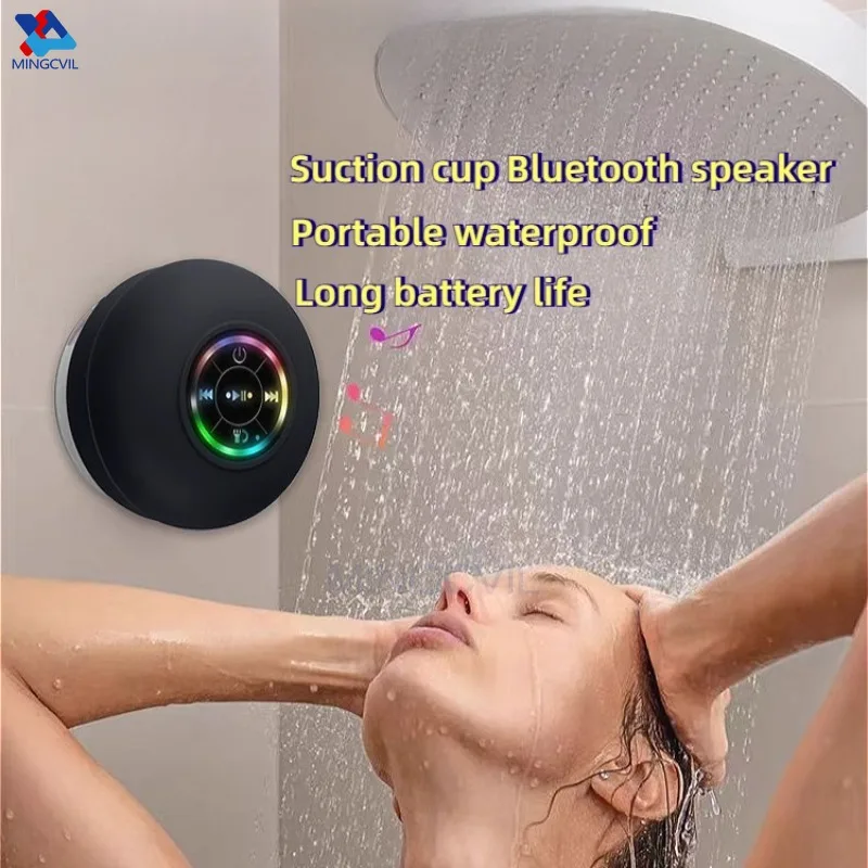 Mini Portable MINGCVIL Bluetooth Audio IPX4 Waterproof Led Lights Bathroom Outdoor Large Suction Cup Can Adsorbed Wall Speaker
Mini Portable MINGCVIL Bluetooth Audio IPX4 Waterproof Led Lights Bathroom Outdoor Large Suction Cup Can Adsorbed Wall Speaker