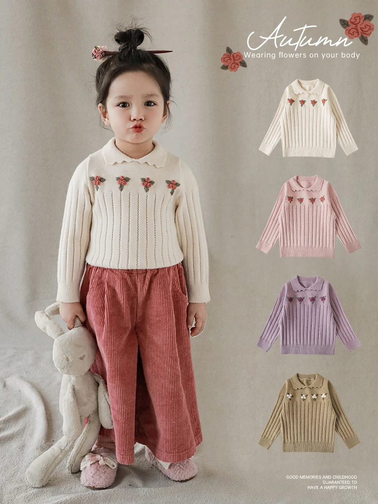 Girls' Lapel Sweater 2023 Winter Children's Sweet Handmade Hooked Rib Windproof Top
Girls' Lapel Sweater 2023 Winter Children's Sweet Handmade Hooked Rib Windproof Top