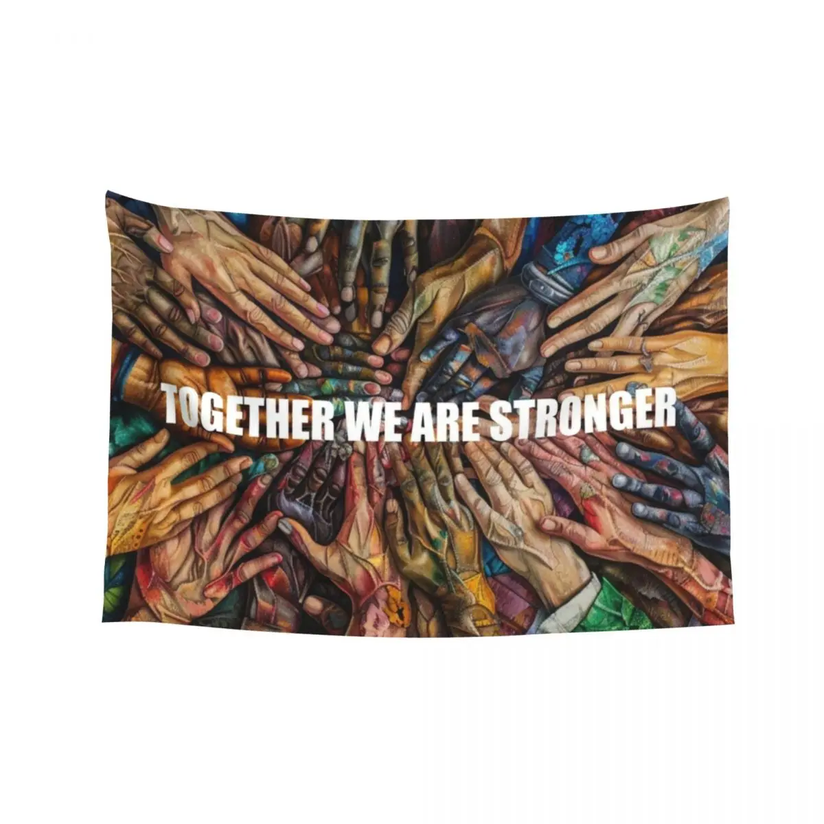 Together we are stronger - Day of Respect for Cultural Diversity - Colorful textured hands Tapestry Wall Coverings Tapestry
Together we are stronger - Day of Respect for Cultural Diversity - Colorful textured hands Tapestry Wall Coverings Tapestry