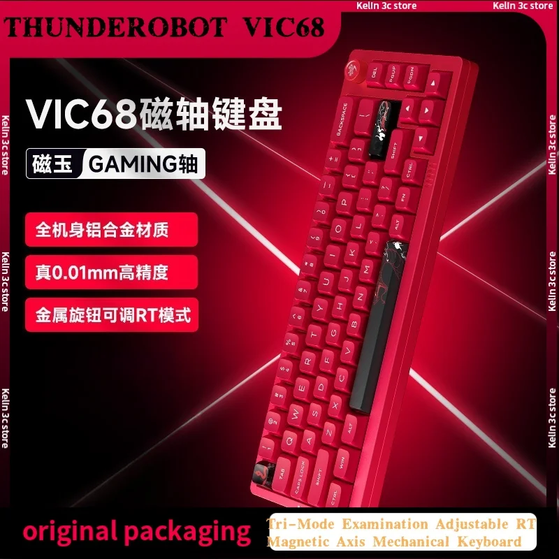 Thunderobot Vic68 68-клавишная трехрежимная магнитная ось алюминиевая клавиатура Регулируемая Rt горячая замена Hifi прокладка FPS E-Sport Game Valorant
Thunderobot Vic68 68-клавишная трехрежимная магнитная ось алюминиевая клавиатура Регулируемая Rt горячая замена Hifi прокладка FPS E-Sport Game Valorant